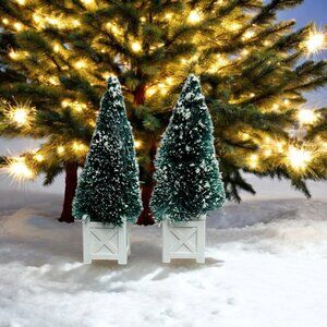 Dept 56 Village Potted Topiary Trees, Set of 2 from 1989